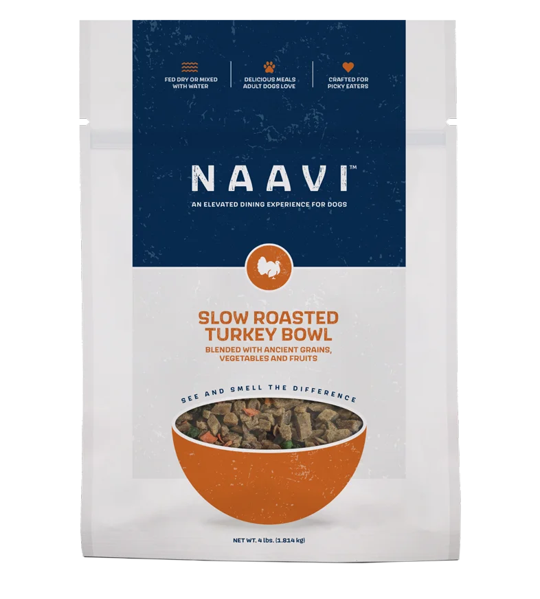 Naavi Slow Roasted Turkey Bowl Dog Food