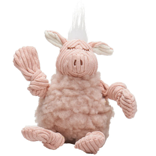 Hugglehounds FlufferKnottie Penelope Pig Dog Toy
