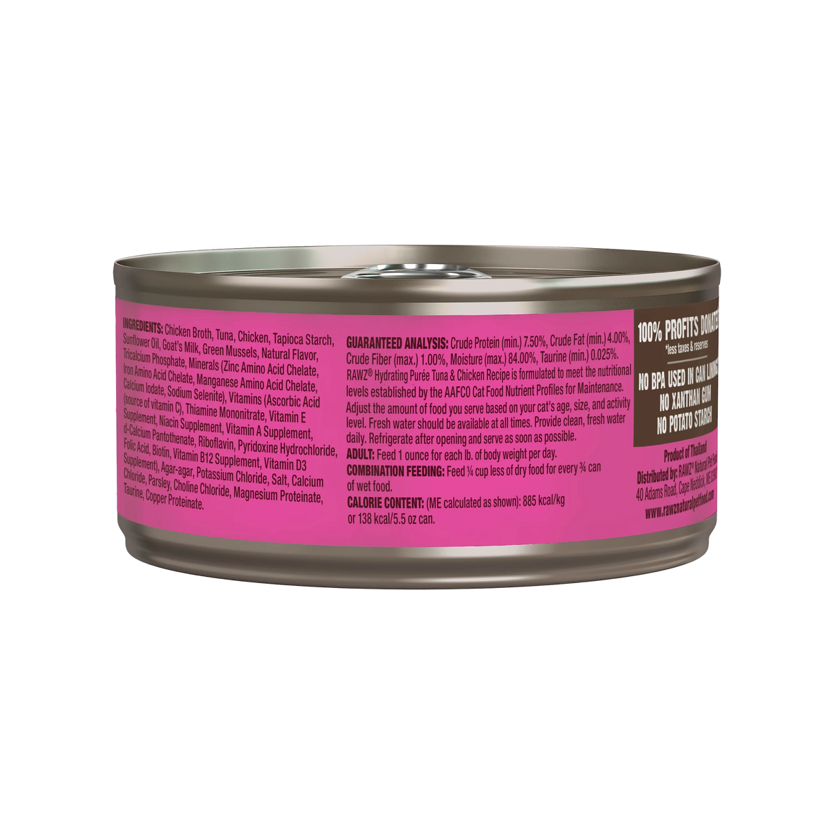 RAWZ Hydrating Puree Tuna & Chicken Recipe Canned Cat Food
