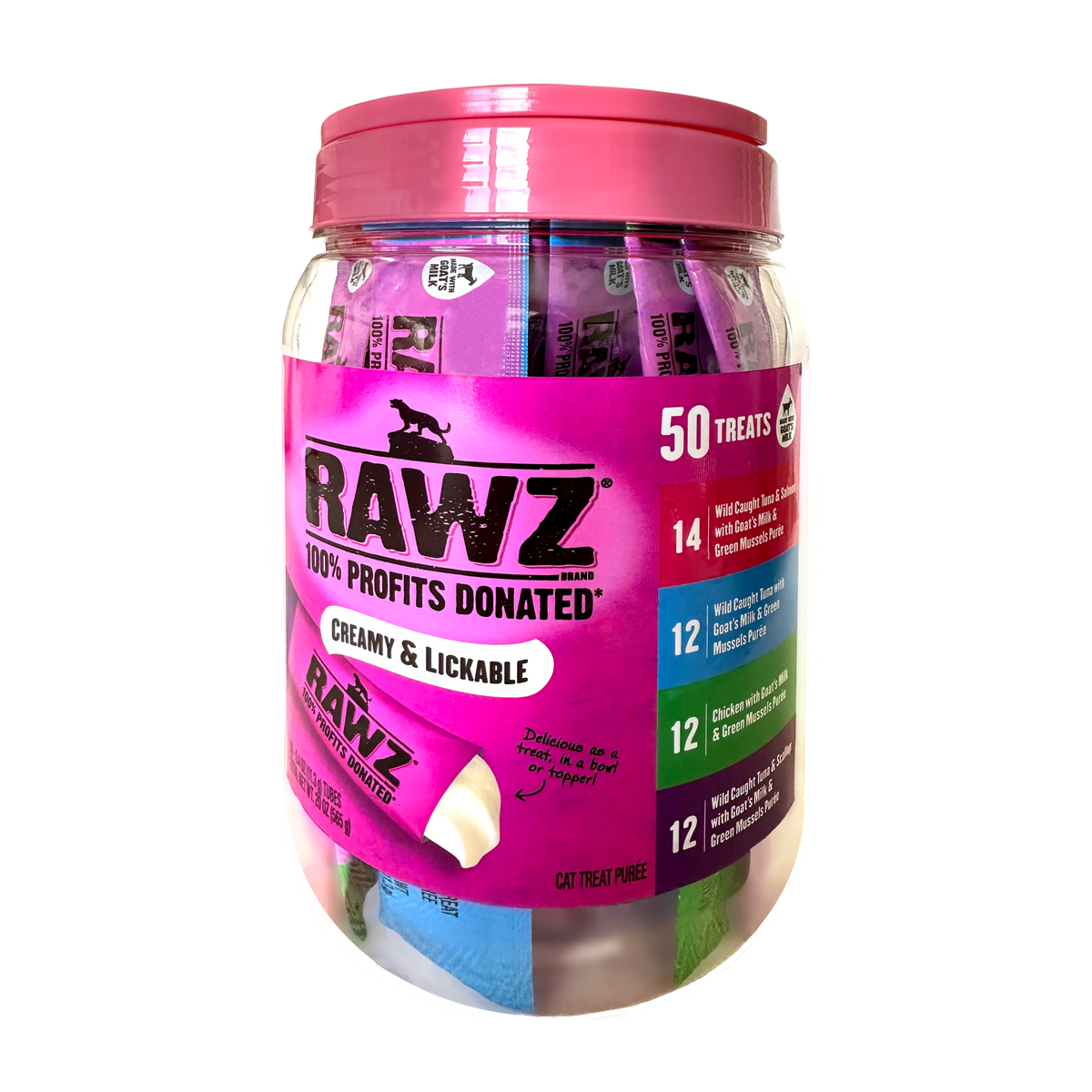 RAWZ Lickable Topper or Treat Assortment for Cats