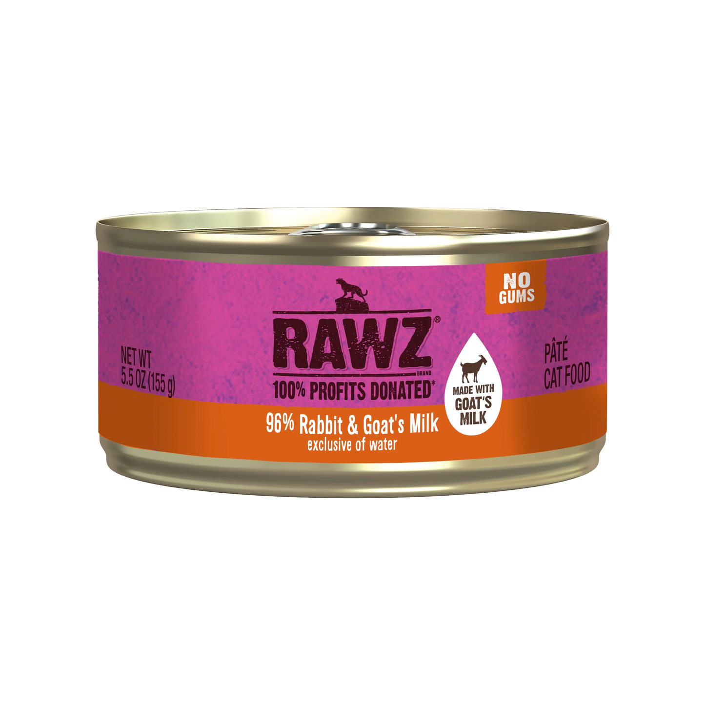 RAWZ 96% Rabbit & Goat's Milk Pâté Canned Cat Food