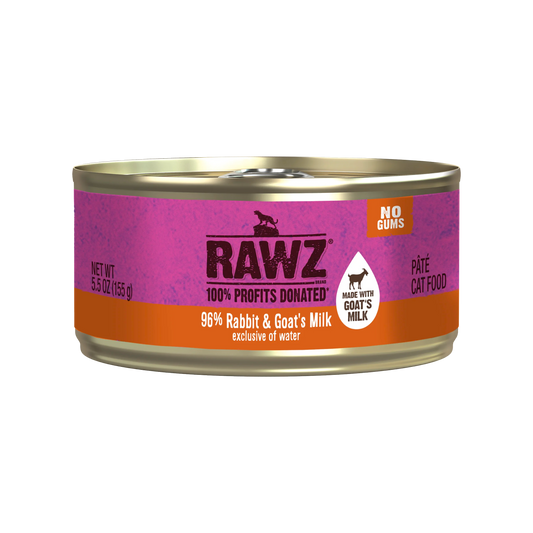 RAWZ 96% Rabbit & Goat's Milk Pâté Canned Cat Food