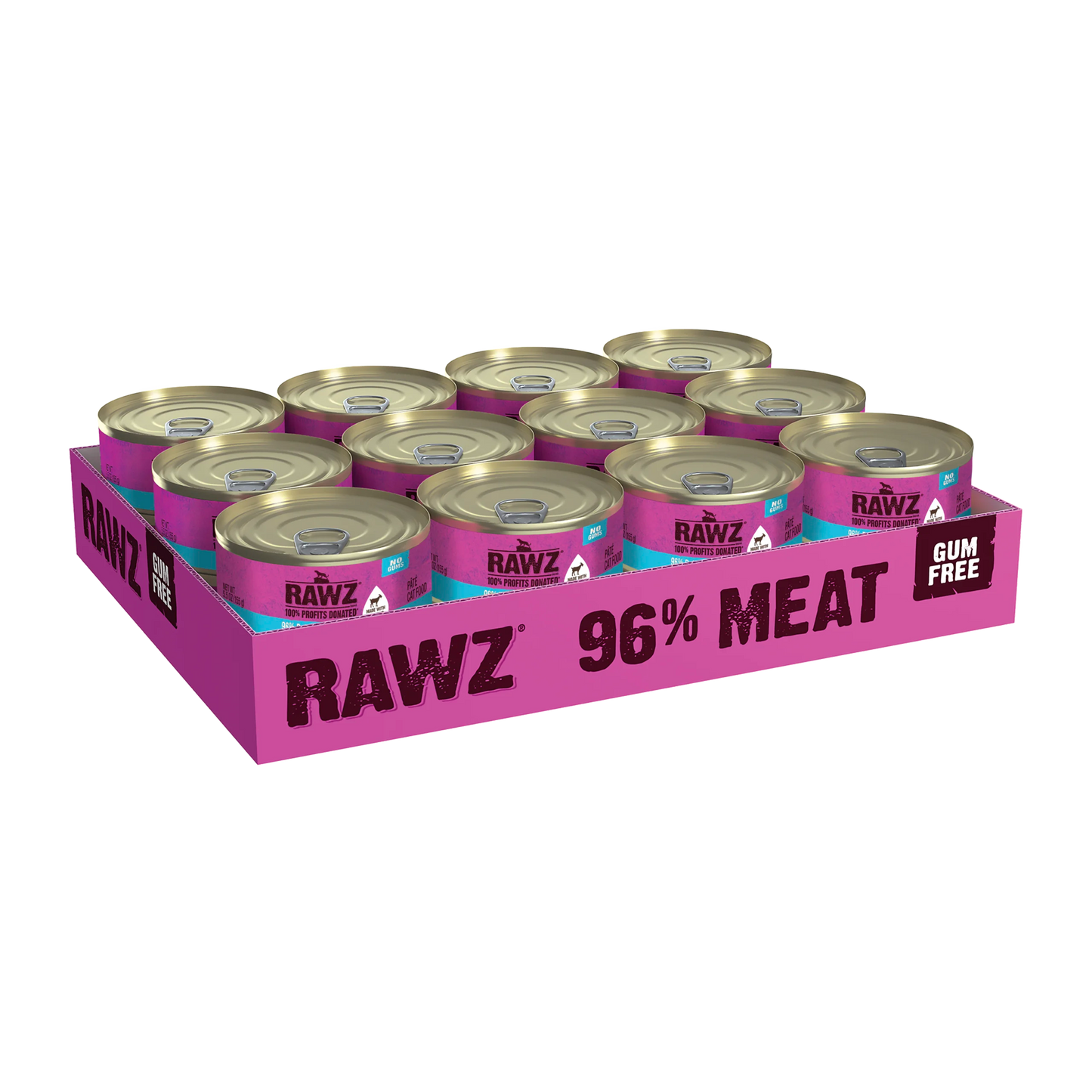 RAWZ 96% Turkey, Turkey Liver & Goat's Milk Pâté Canned Cat Food