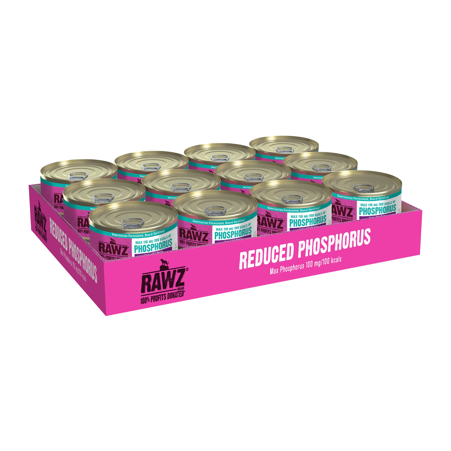 RAWZ Reduced Phosphorus Turkey Pate Canned Food for Cats