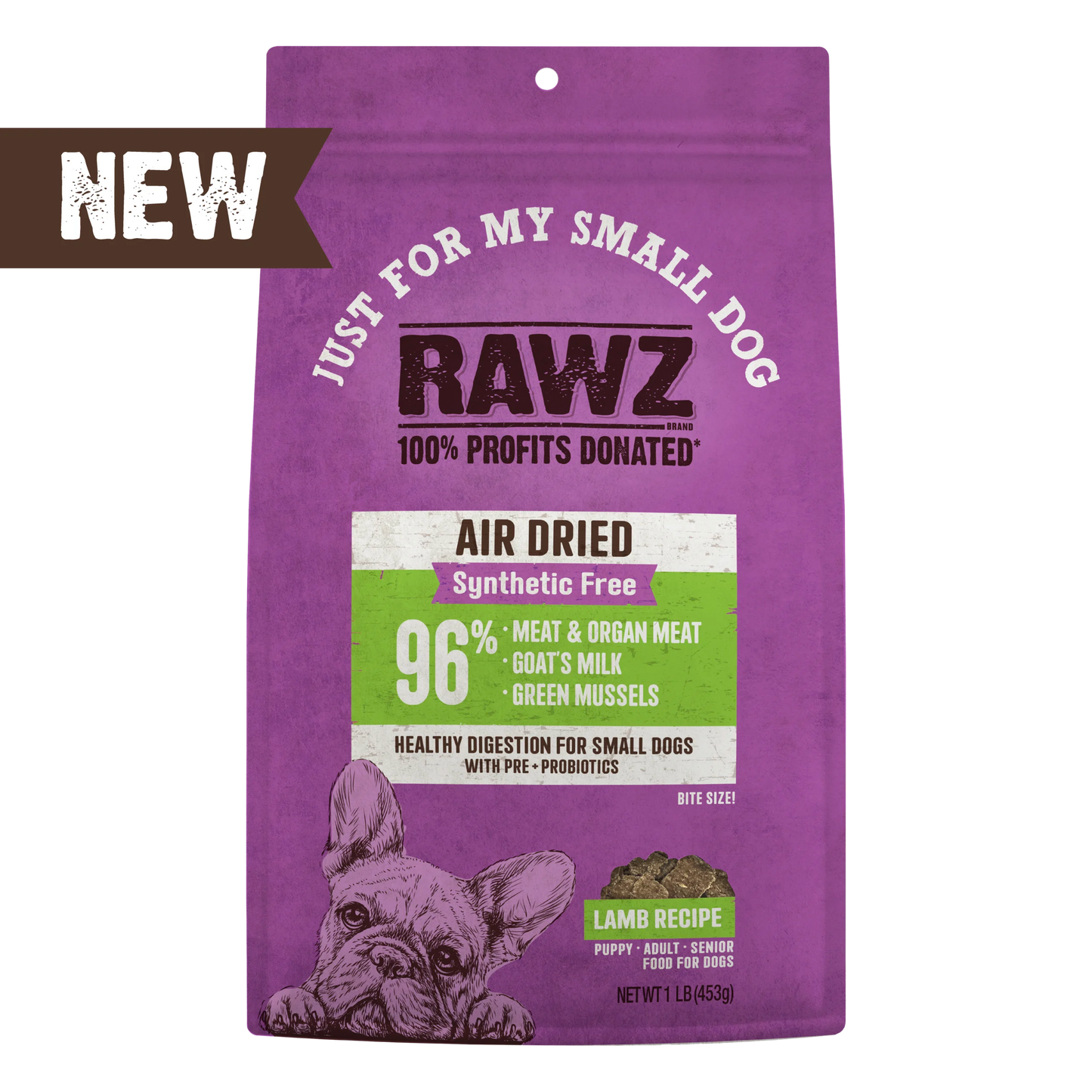 RAWZ Air Dried "Just for My Small Dog" Lamb Recipe