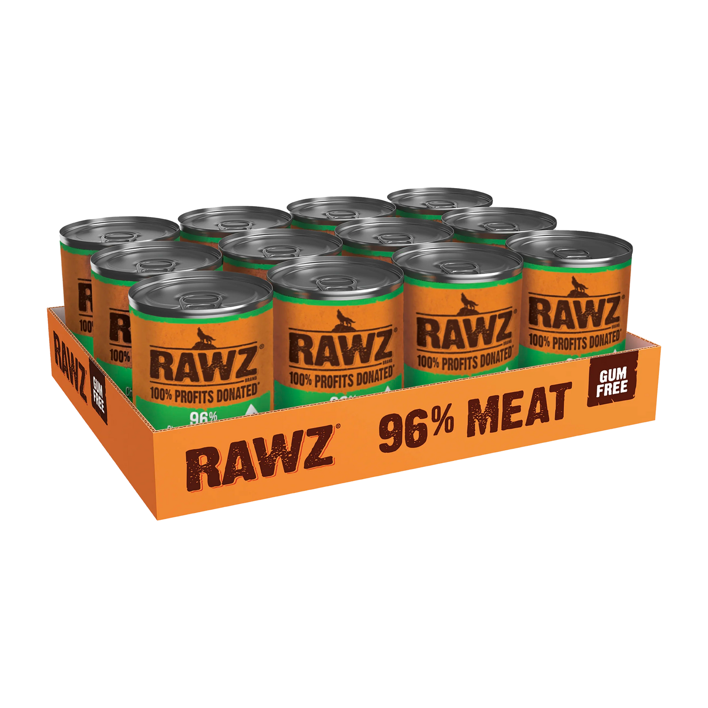 RAWZ 96% Chicken, Chicken Liver & Goat's Milk Pate Canned Food for Dogs