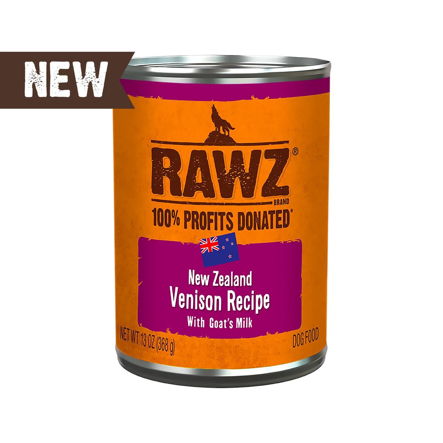 RAWZ 94% Venison with Goat’s Milk Pâté for Dogs
