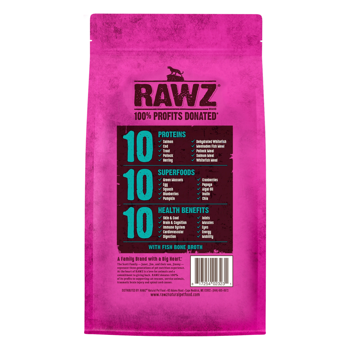 RAWZ 10 Essentials Fish & Dehydrated Fish Dry Cat Food