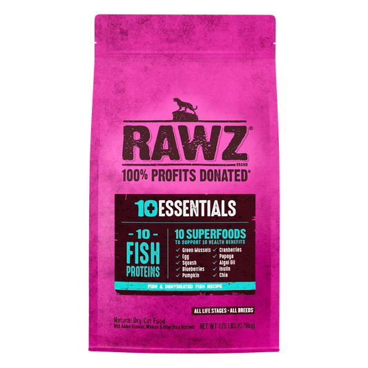 RAWZ 10 Essentials Fish & Dehydrated Fish Dry Cat Food