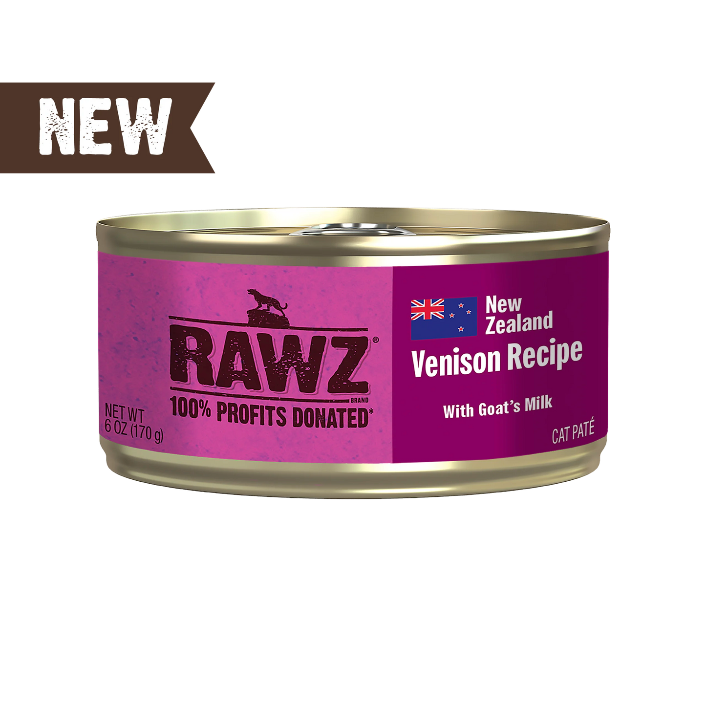 RAWZ 94% Venison with Goat’s Milk Pâté for Cats