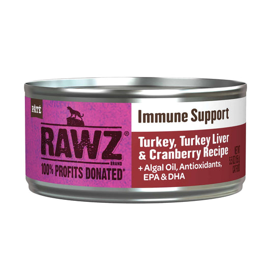 RAWZ Immune Support Turkey, Turkey Liver & Cranberry Canned Cat Food