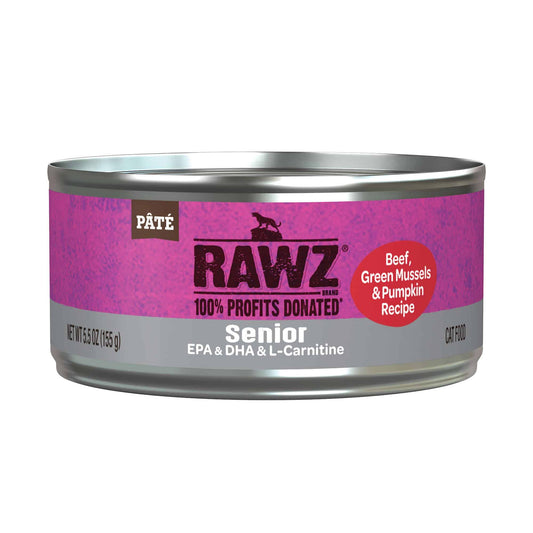 RAWZ Senior Beef, Green Mussels & Pumpkin Canned Cat Food