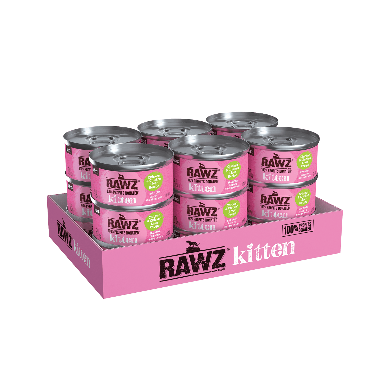 RAWZ Chicken & Chicken Liver Canned Kitten Food