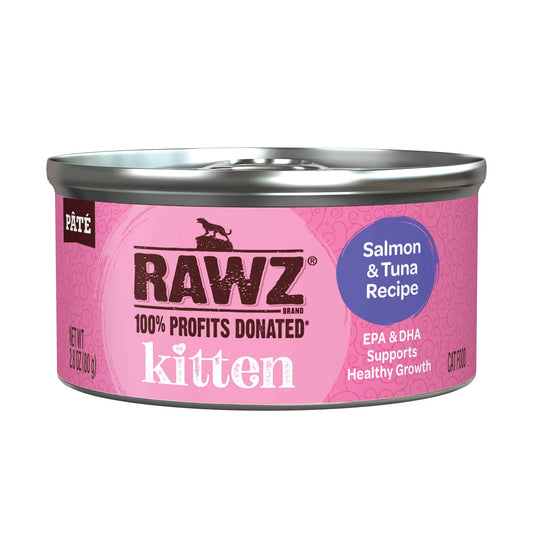 RAWZ Salmon & Tuna Canned Kitten Food