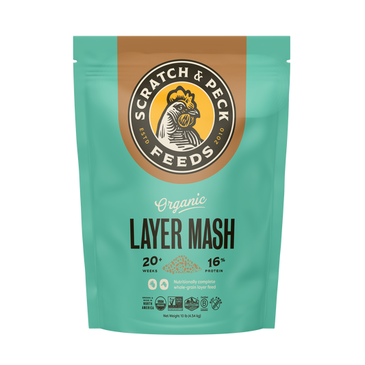 Scratch and Peck Organic Chicken and Duck Feed Layer Mash 16%