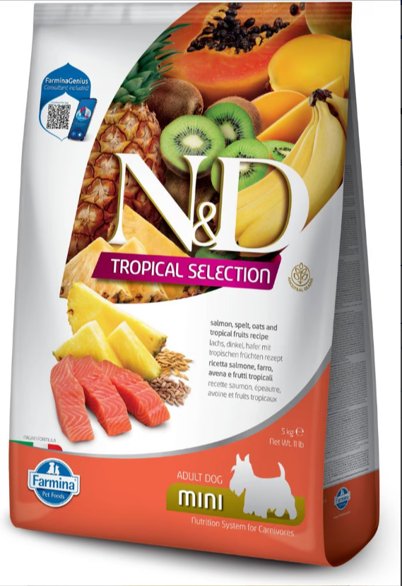 Farmina Natural & Delicious Tropical Selection Salmon Mini Adult Dry Dog Food