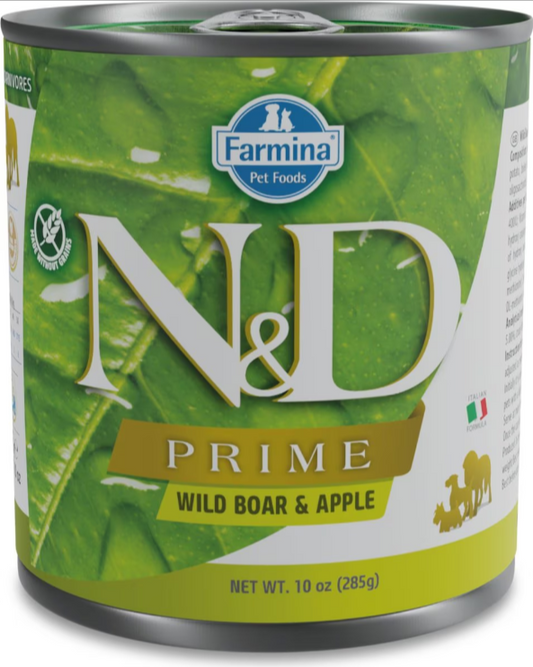 Farmina Natural & Delicious Prime Wild Boar and Apple Adult Canned Dog Food