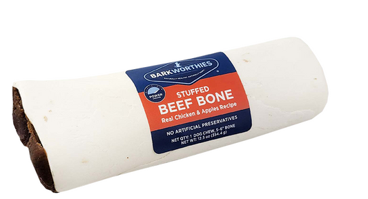 Barkworthies 5-6 Inch Chicken Apple Shin Bone For Dogs