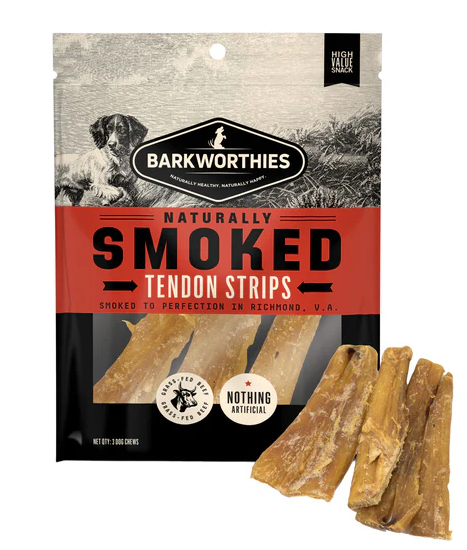 Barkworthies Smoked Tendon 3 Pack For Dogs