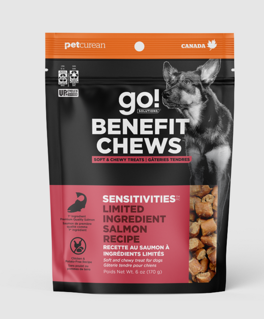 Go! Solutions Benefit Chews Sensitivities Limited Ingredients Salmon Recipe Dog Treats