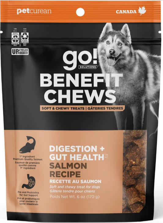 Go! Solutions Benefit Chews Digestion + Gut Health Salmon Recipe Dog Treats