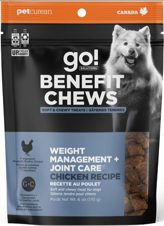 Go! Solutions Benefit Chews Weight Management + Joint Care Recipe Dog Treats