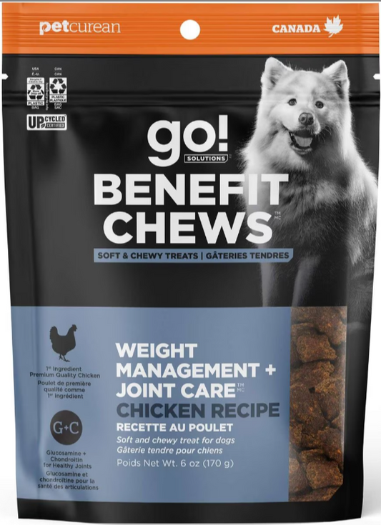 Go! Solutions Benefit Chews Weight Management + Joint Care Recipe Dog Treats