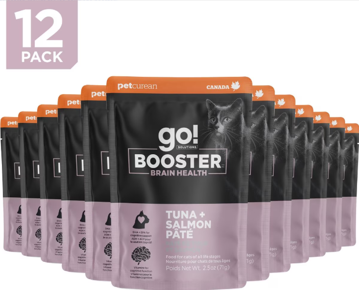 Go! Solutions Booster Brain Health Tuna and Salmon Pate Wet Cat Food