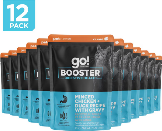Go! Booster Digestive Health Minced Chicken and Duck With Gravy Wet Cat Food
