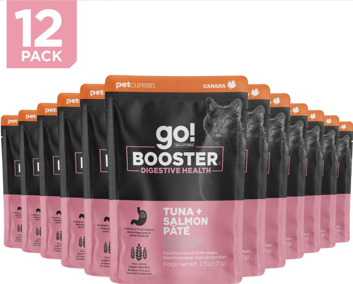 Go! Solutions Booster Digestive Health Tuna and Salmon Pate Wet Food for Cats