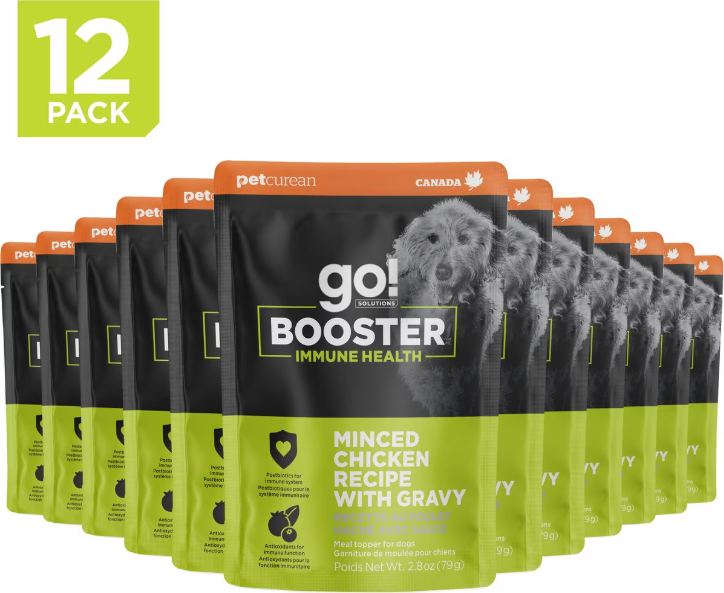 Go! Solutions Booster Immune Health Minced Chicken With Gravy Wet Food for Dogs