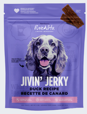 PureVita Duck Jivin' Jerky Dog Treats