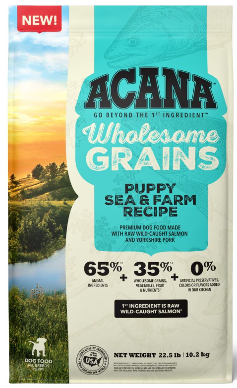 Acana Wholesome Grains Sea & Farm Recipe For Puppies