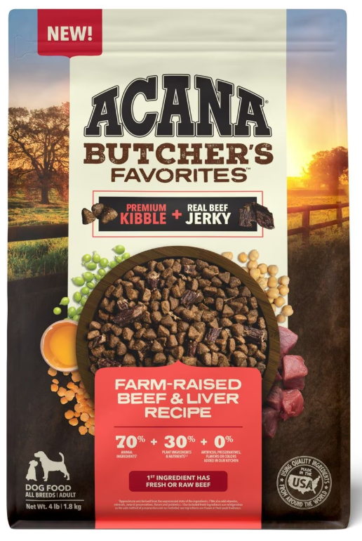 Acana Butcher's Favorites Farm-Raised Beef & Liver Recipe Dry Dog Food