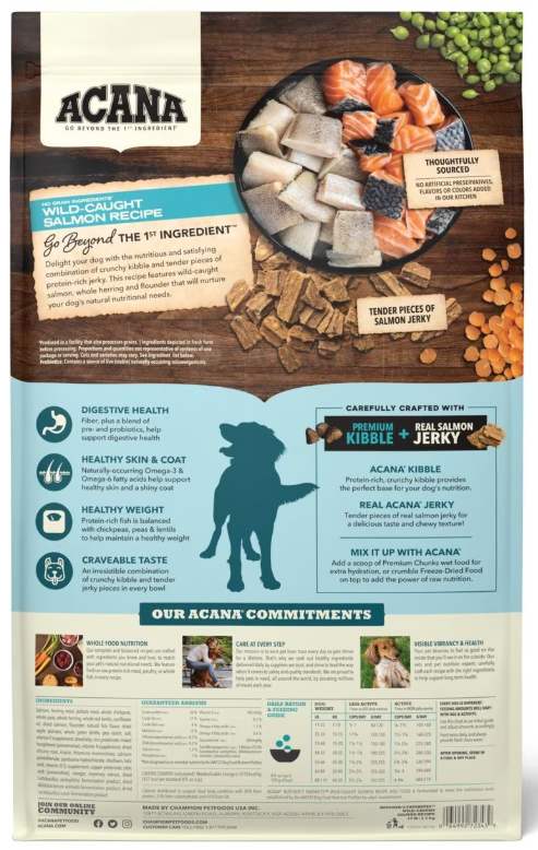 Acana Butcher's Favorites Wild-Caught Salmon Recipe Dry Dog Food