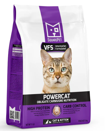 SquarePet VFS Powercat Turkey and Chicken Dry Cat Food