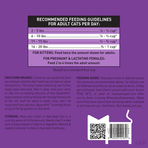 SquarePet VFS Powercat Turkey and Chicken Dry Cat Food
