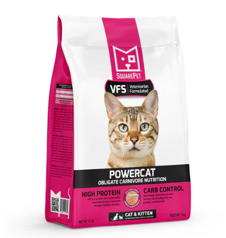 SquarePet VFS Powercat Herring and Salmon Dry Cat Food