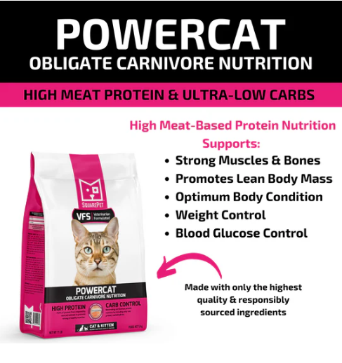 SquarePet VFS Powercat Herring and Salmon Dry Cat Food
