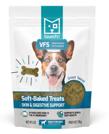 SquarePet VFS Skin and Digestive Support Soft-Baked Dog Treats