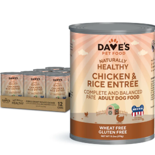 Dave's Pet Food Naturally Healthy Chicken and Rice Canned Dog Food