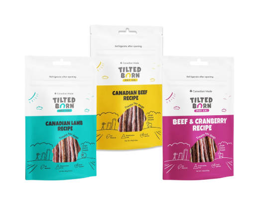 Tilted Barn Treat Variety Pack Beef, Lamb, and Cranberry Dog Treats