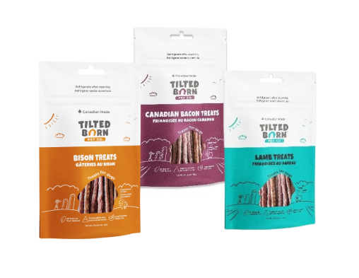 Tilted Barn Treat Variety Pack Bacon, Lamb, and Bison Dog Treats
