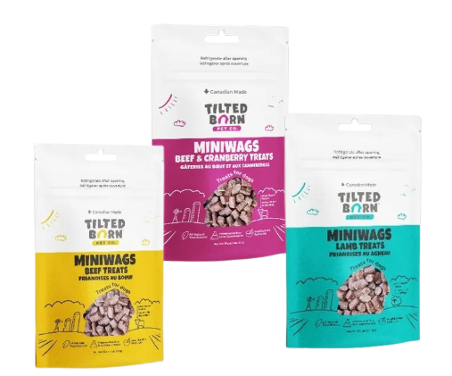 Tilted Barn Miniwags Treat Variety Pack Beef, Lamb, and Cranberry Dog Treats