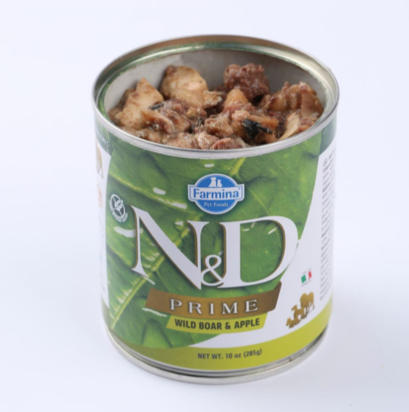 Farmina Natural & Delicious Prime Wild Boar and Apple Adult Canned Dog Food