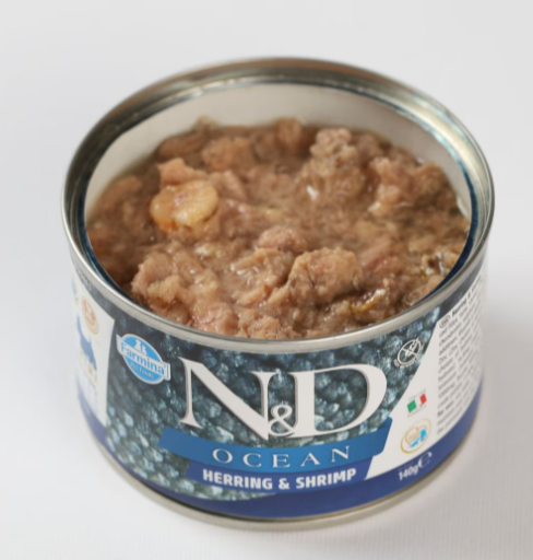 Farmina Natural & Delicious Ocean Herring and Shrimp Mini Adult Canned Dog Food