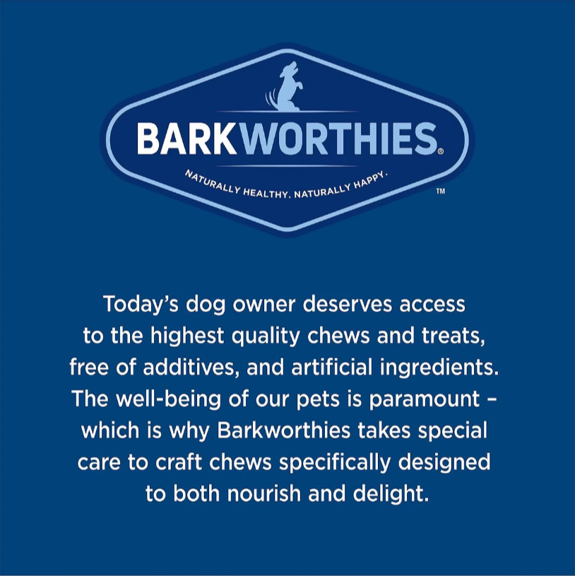 Barkworthies 6 Inch Collagen Plain Stick For Dogs 8 Pack