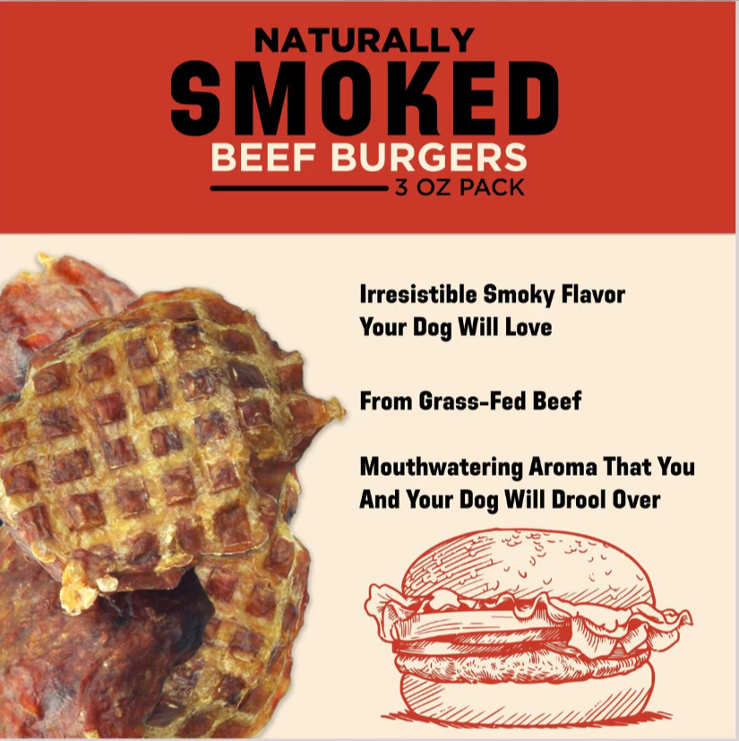 Barkworthies Smoked Burgers For Dogs