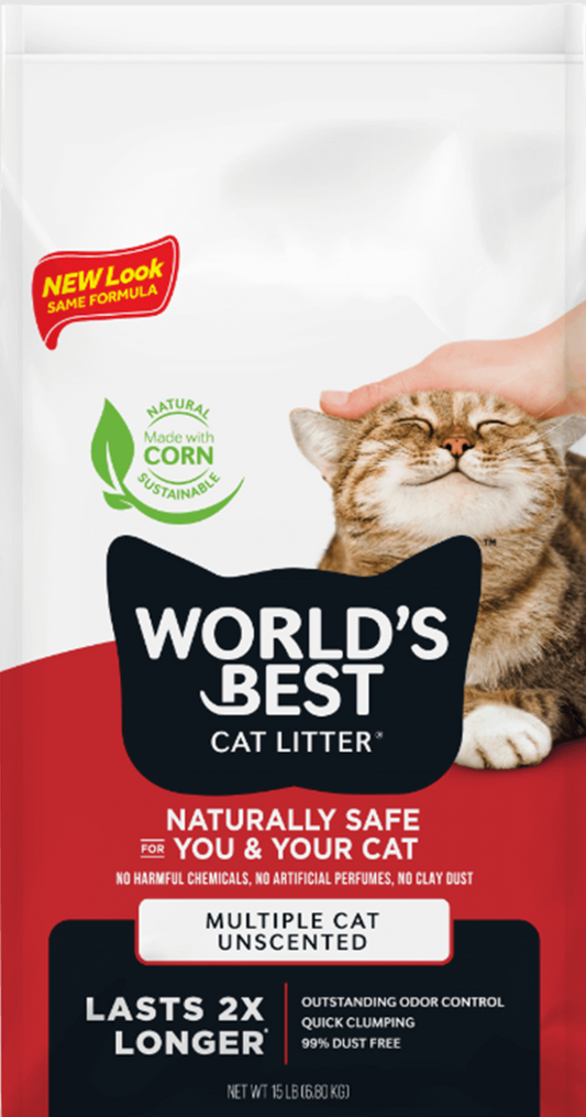 World's Best Cat Litter Multiple Cat Unscented Formula