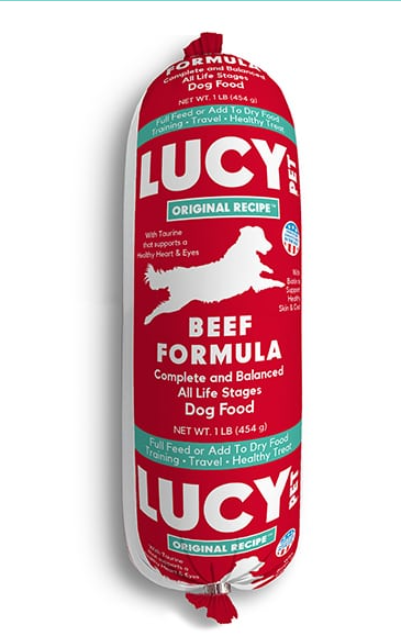 Lucy Pet Beef Formula Dog Food Roll